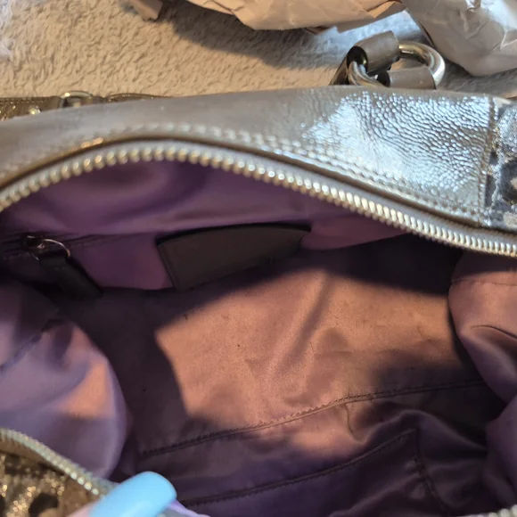 Coach Leopard Print Handbag - Black and Gray - Picture 5 of 9